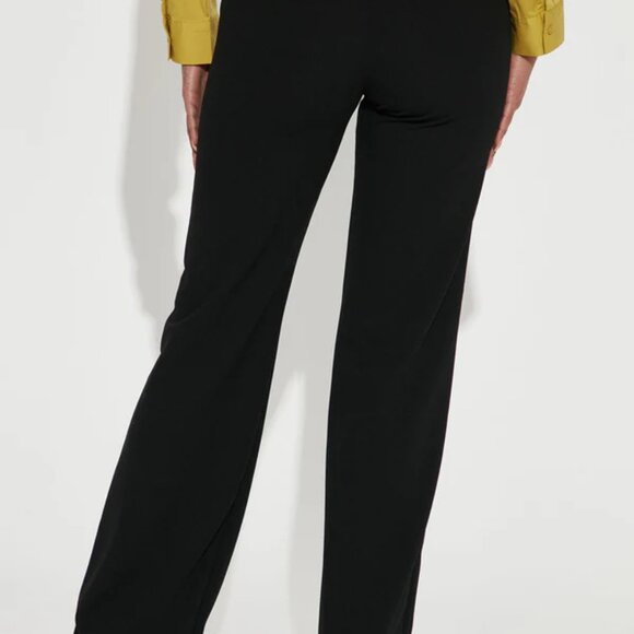 FASHION NOVA - Tall Victoria High Waisted Dress Pants - Black - Picture 3 of 9